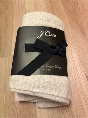 New J. Crew Cashmere Travel Wrap / Throw